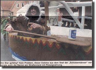 Bunne am Bier verteilen...