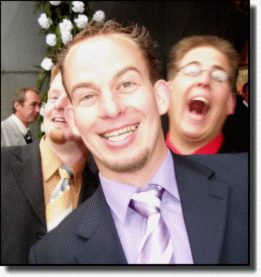 Mike beim feiern