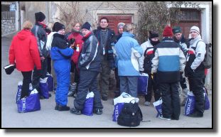 Der erste morgen, kurz vor dem ersten Male Skifahren..